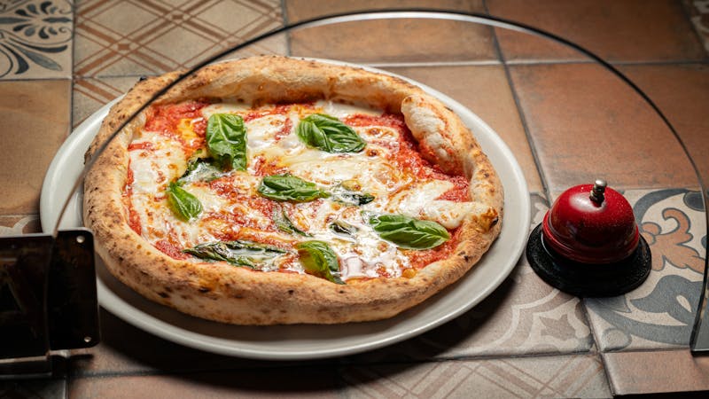 Classic Margherita pizza